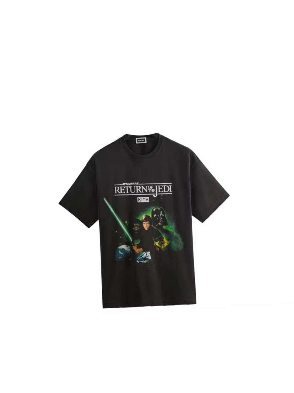 Kith Black Return of the Jedi Graphic Tee with Green Accents